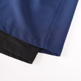 2026 AD Royal Blue Double Layered Sports Shorts#A2002金标宝蓝
