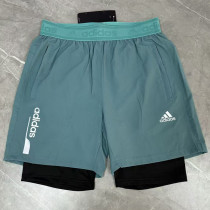 2026 AD Apple Green Double Layered Sports Shorts#A2003白标果绿