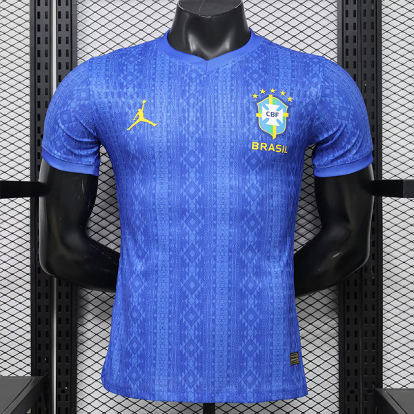 26/27 Brazi Special Edition Blue Player Version Soccer Jersey