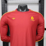 26/27 Roma Red Player Version Long Sleeve Retro Soccer Jersey