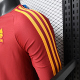 26/27 Roma Red Player Version Long Sleeve Retro Soccer Jersey