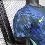 26/27 Brazi Christ statue Blue Player Version Soccer Jersey