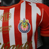 26/27 Chivas Home Player Version  Soccer Jersey