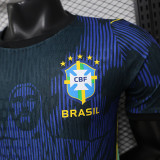 26/27 Brazi Christ statue Blue Player Version Soccer Jersey