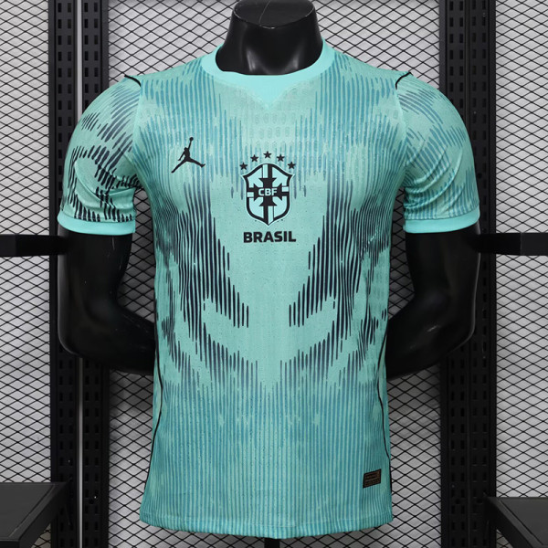 26/27 Brazil Goalkeeper Green Player Version Soccer Jersey