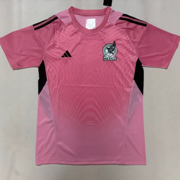 26/27 Mexico Goalkeeper Pink Fans Soccer Jersey