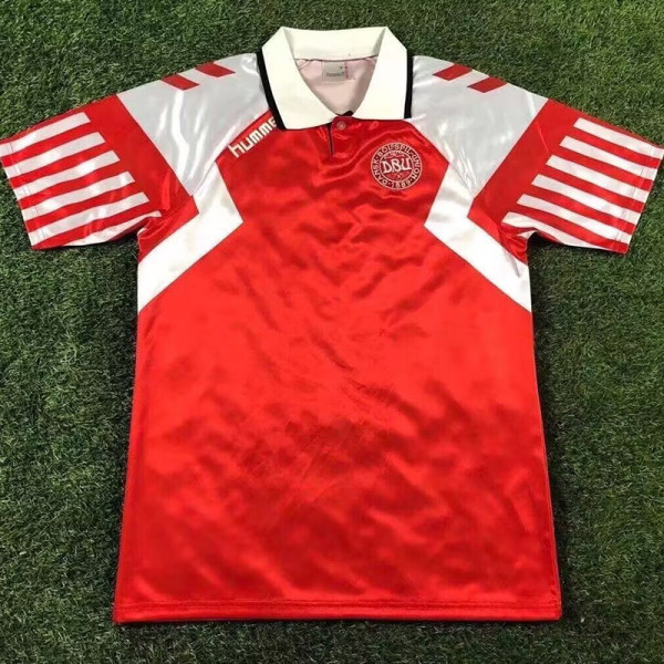 1992 Denmark Ｈome Retro Soccer Jersey