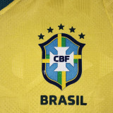 26/27 Brazil Home Kids Player Version Soccer Jersey#童装球员