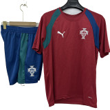 26/27 Portugal Red Training Short Suit