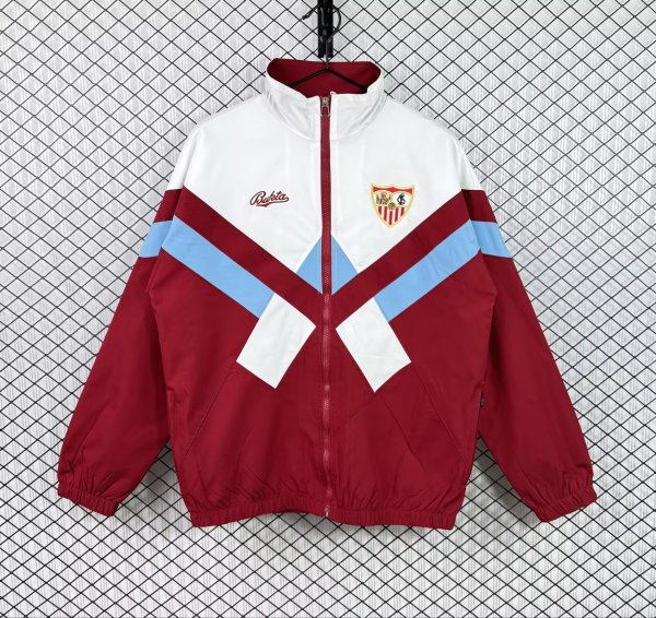 1990/1992 Sevilla Red&White Retro Windbreaker
