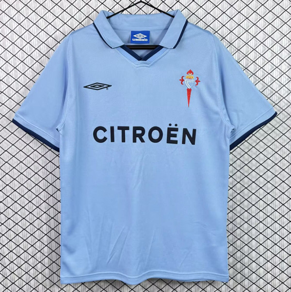 2001/2002 Celta Home (Europa League Cup)Retro Soccer Jersey#欧联杯主