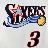 25/26 76ERS IVE RSON #3 White Retro Top Quality Hot Pressing Retro NBA Jersey