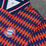 26/27 Bayern checkered pattern Orange shirts pants suit