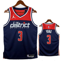 22/23 Wizards YONG # 3 Flying Man Edition Royal Blue Top Quality Hot Pressing NBA Jersey