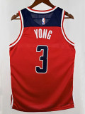 22/23 Wizards YONG # 3 Red Top Quality Hot Pressing NBA Jersey