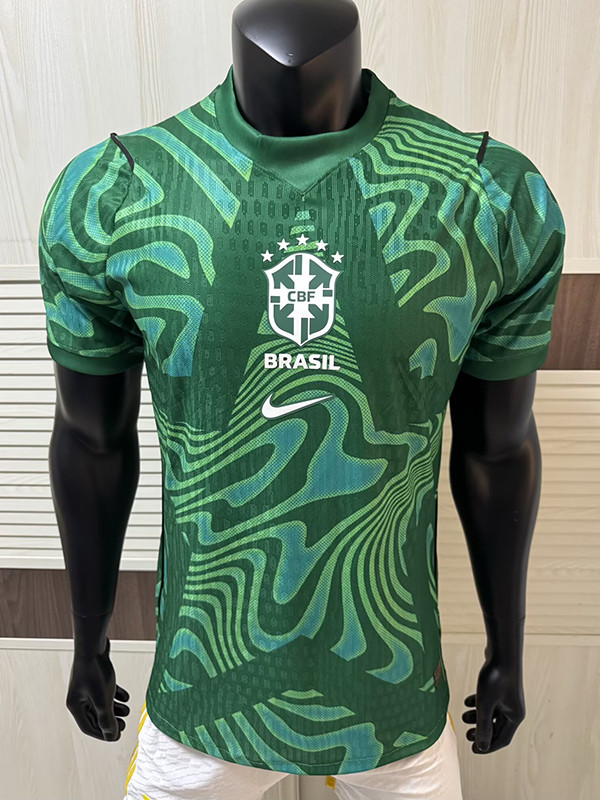 26/27 Brazil Goalkeeper Green Player Version Soccer Jersey
