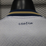 25/26 Italy Away Long Sleeve Player Version Soccer Jersey