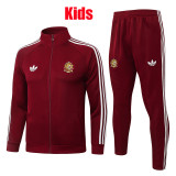 26/27 Spain Maroon Kids Jacket Tracksuit#E26047(童装)