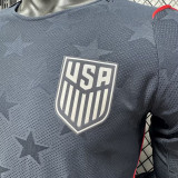 26/27 USA Away Player Version Long Sleeve Soccer Jersey