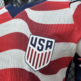 26/27 USA Home Player Version Long Sleeve Soccer Jersey