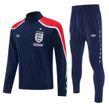 26/27 England Royal Blue Windbreaker Tracksuit