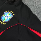 26/27 Brazil Black Windbreaker Tracksuit