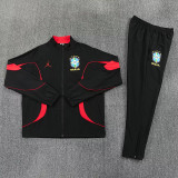 26/27 Brazil Black Windbreaker Tracksuit