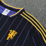 26/27 Man Utd Retro Edition Black shirts & Black pants suit