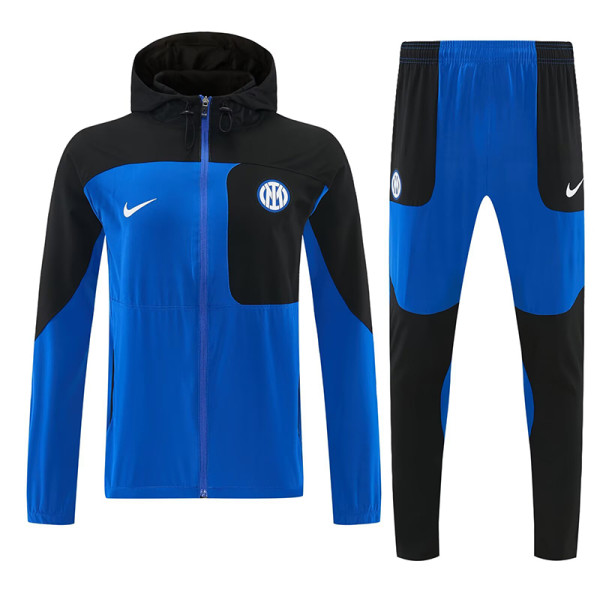 26/27 INT  Blue & Black Hooded Windbreaker Tracksuit