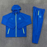 26/27 Marseille Blue Hooded Windbreaker Tracksuit