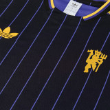 26/27 Man Utd Retro Edition Black shirts & Black pants suit