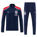 26/27 England Royal Blue Windbreaker Tracksuit