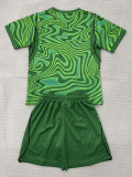 26/27 Brazil Goalkeeper Green Kids Soccer Jersey