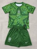 26/27 Brazil Goalkeeper Green Kids Soccer Jersey