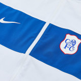 26/27 CHE Whhite & Blue Windbreaker Tracksuit