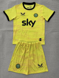 26/27 Ireland Goalkeeper Yellow Kids Soccer Jersey