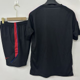 26/27 PSG Black Training Short Suit (红色肩)