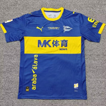 25/26 Deportivo Alavés Blue Retro Soccer Jersey(带西甲章)