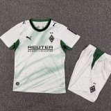 26/27 Monchengladbach Home Kids Soccer Jersey(左袖广告）