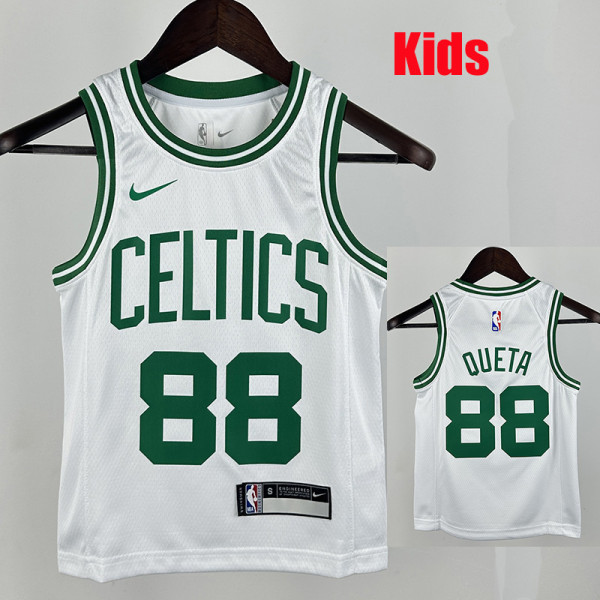 CELTICS QUETA #88 White Top Quality Hot Pressing NBA Jersey(童装)