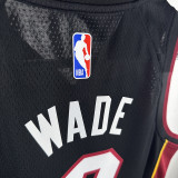 HEAT WADE #3 Black Kids Top Quality Hot Pressing NBA Jersey(Ｖ领童装)