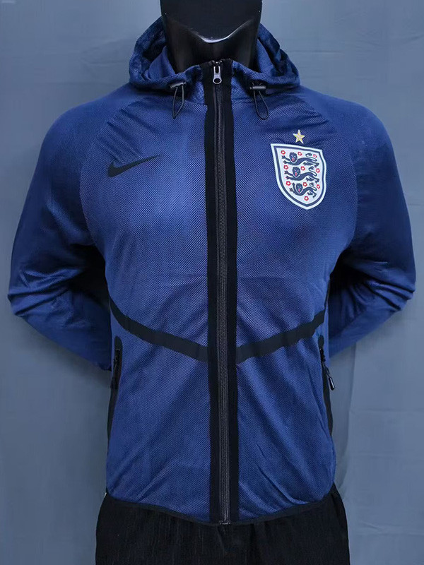 2026 England World Cup Dark Blue Hooded Starting Uniform