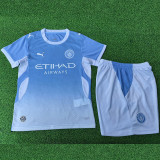 26/27 Man City Home Kids Player Version Soccer Jersey#球员童装