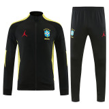 26/27 Brazil Black Jacket Tracksuit