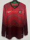 2014 Portugal Home Long Sleeve Retro Soccer Jersey