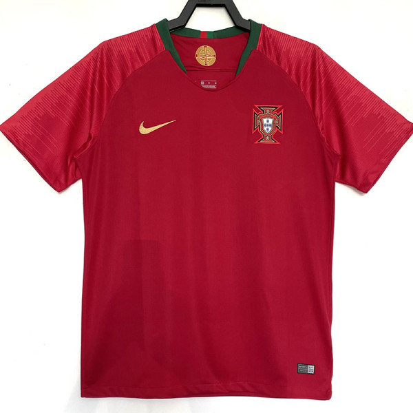 2018 Portugal Home Retro Soccer Jersey