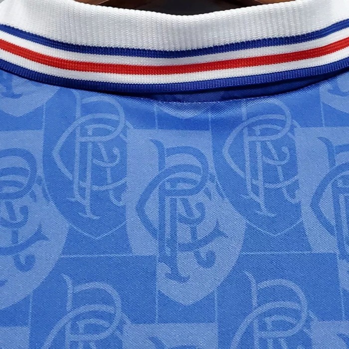 1996-1997 Rangers Home Retro Soccer Jersey