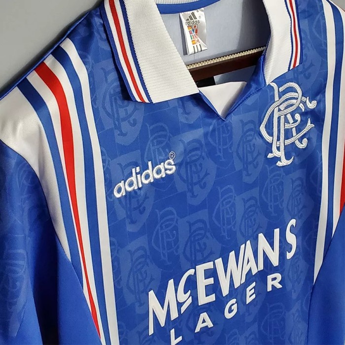 1996-1997 Rangers Home Retro Soccer Jersey
