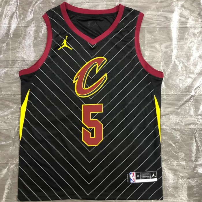 CLEVELAND SMITH JR. # 5 Black Top Quality Hot Pressing NBA Jersey
