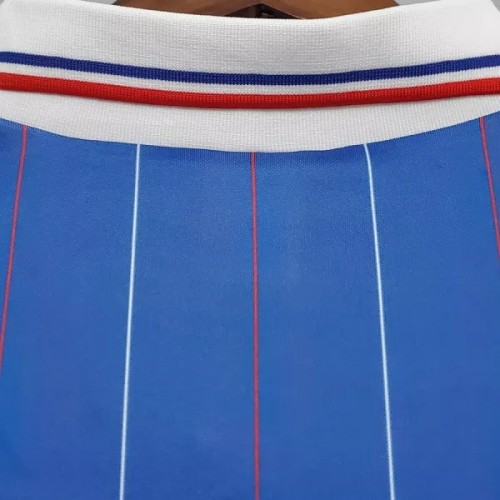 1982 France Home Retro Soccer Jersey
